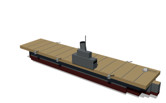 Block-built aircraft carrier